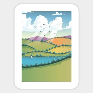 Rolling Countryside Sticker